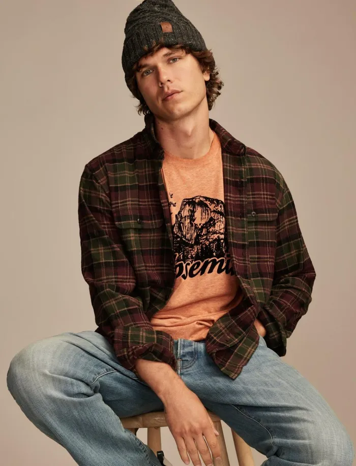 Yosemite Bombay Brown Men Lucky Brand Graphic Tees