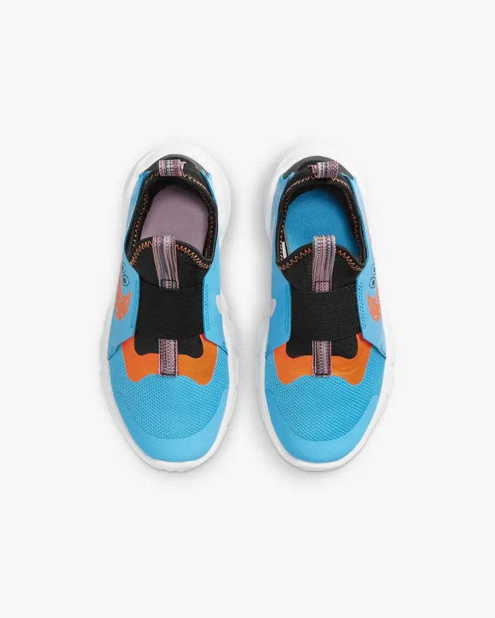 Younger Kids 3 8211 7 Years Kids Nike Flex Runner 2 Lil Blackwhitetotal Orange