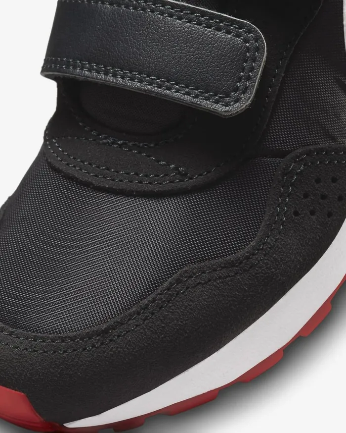 Younger Kids 3 8211 7 Years Kids Nike MD Valiant Blackdark Smoke Greyuniversity Redwhite