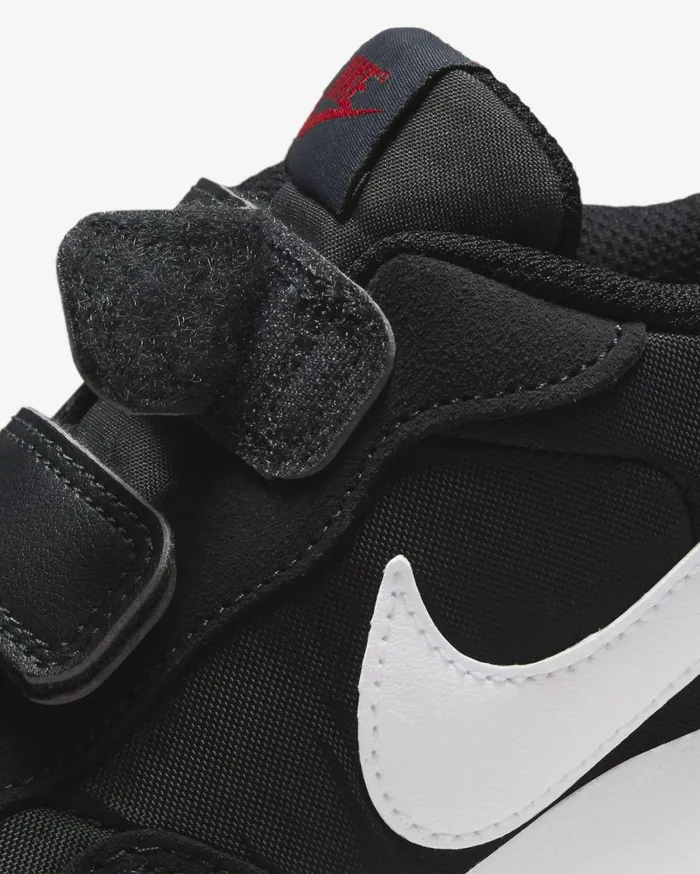 Younger Kids 3 8211 7 Years Kids Nike MD Valiant Blackdark Smoke Greyuniversity Redwhite