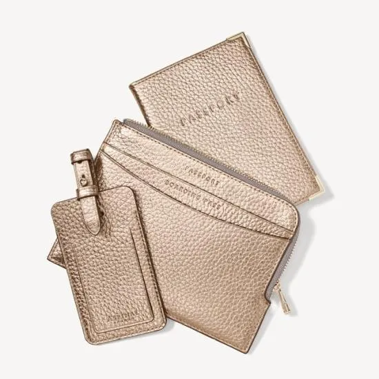 Zipped Travel Collection Champagne Pebble Women Aspinal Of London Travel Collections Zipped Travel Collection Champagne Pebble Women Aspinal Of London Travel Collections