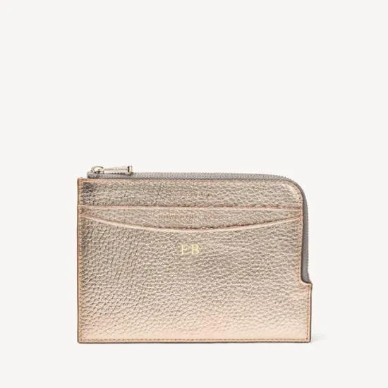 Zipped Travel Collection Champagne Pebble Women Aspinal Of London Travel Collections